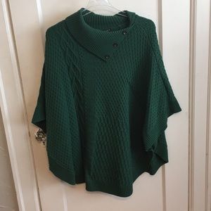 Green Knit Cape